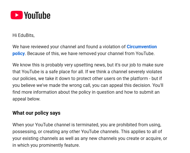jeybshh's tweet photo. @TeamYouTube Following up on my channel termination. I believe my channel was mistakenly flagged for spam/scam, which also caused my other two channels to be removed. I’d really appreciate a manual review and can provide a video of my editing and content creation process if need. https://t.co/7JAnxXzYx3