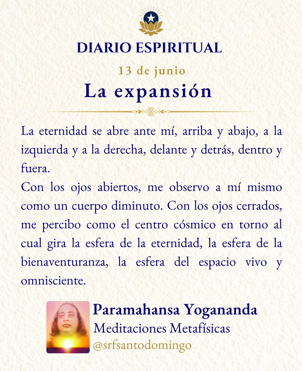 SRFsantodomingo's tweet photo. ☀️¡Buenos días! Feliz y bendecido sábado, pleno de paz y armonía.🌿🪻🙏
#Eternidad #Bienaventuranza #Expansión #Inmortalidad #BuscaADios #Medita #Meditación #Dios #Yoga #KriyaYoga #ParaYogananda #SelfRealizationFellowship https://t.co/u1xXZfOaGq