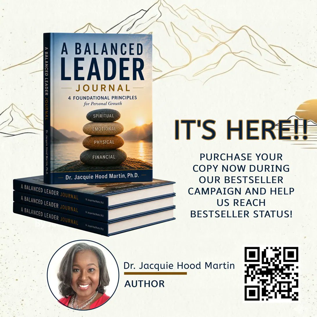 rolandsmartin's tweet photo. Dr. Jacquie Hood Martin didn't write a self-help book.

She wrote a leadership mirror.

The Balanced Leader Journal forces you to look at yourself honestly — spiritually, emotionally, physically, financially.

Are you ready?

📖 https://t.co/TbxYquTHiI

#BalancedLeaderJournal #SelfLeadership