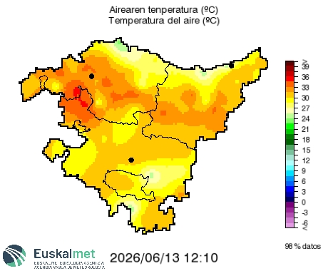 MeteoAndoain's tweet photo. Temperaturas Actuales 14:30  
Mapa de Wundergraund y Euskalmet https://t.co/uaCY5Z2rG4