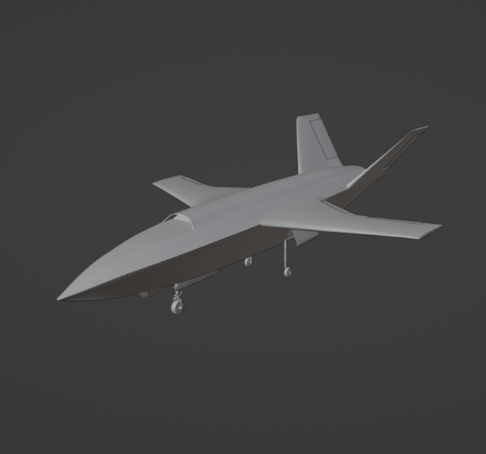 3DCG_mylife's tweet photo. WIP4: KUS-LW(South Korean Next Generation UCAV)🇰🇷
Almost done!
#KUS #KUSLW #UCAV #blender #b3d #plane #aircraft #fighterplane #airforce #Korea #military https://t.co/W2dSpeNLX2