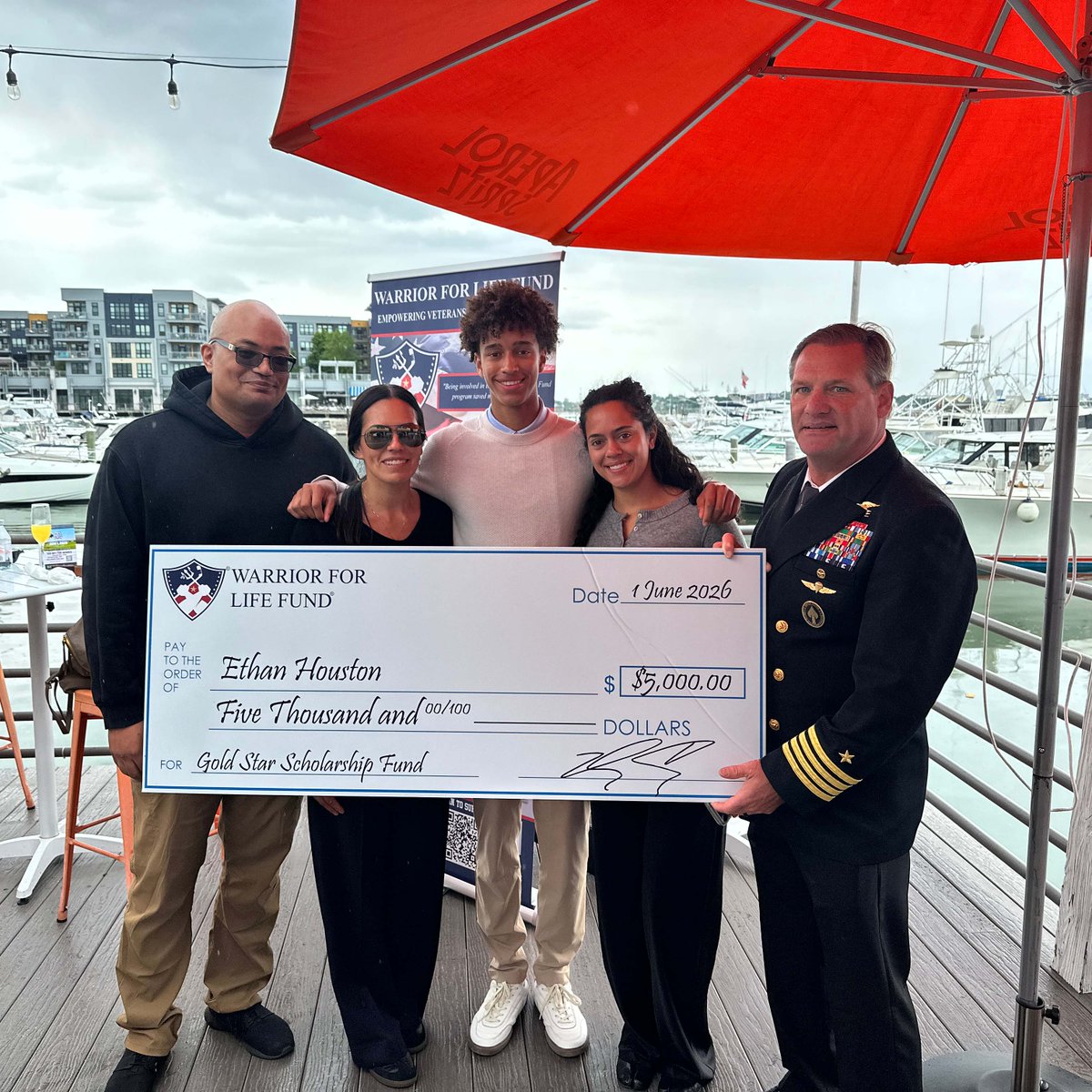 WFLFund's tweet photo. As part of our commitment to Gold Star families, WFLF awarded each graduating senior a $5,000 scholarship - helping ease their transition into the future while honoring the memory and sacrifice of their fathers. https://t.co/khj5GtelGM