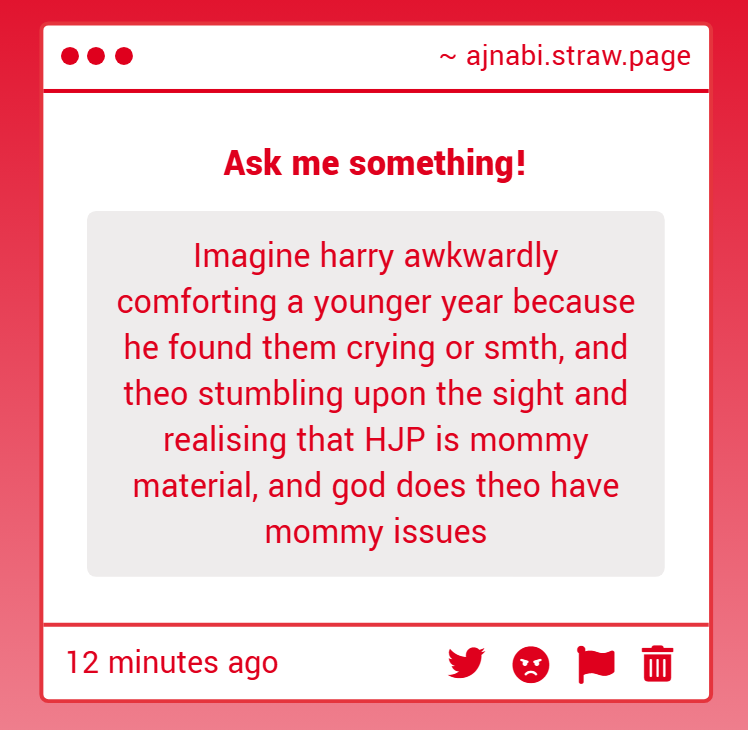 anaarkhalifa's tweet photo. i love you anon. harry gets used to kids bc anyone who was in the DA considers him their mentor figure and brings him their homework with a beseeching look . hes in the great hall pausing lunch to crosscheck someone's DADA theory. theo watching across the table like wow hi mommy https://t.co/wEzW3ifAiI