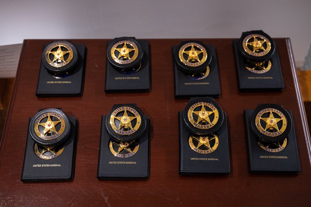 Congratulations to the eight newly appointed U.S. Marshals who