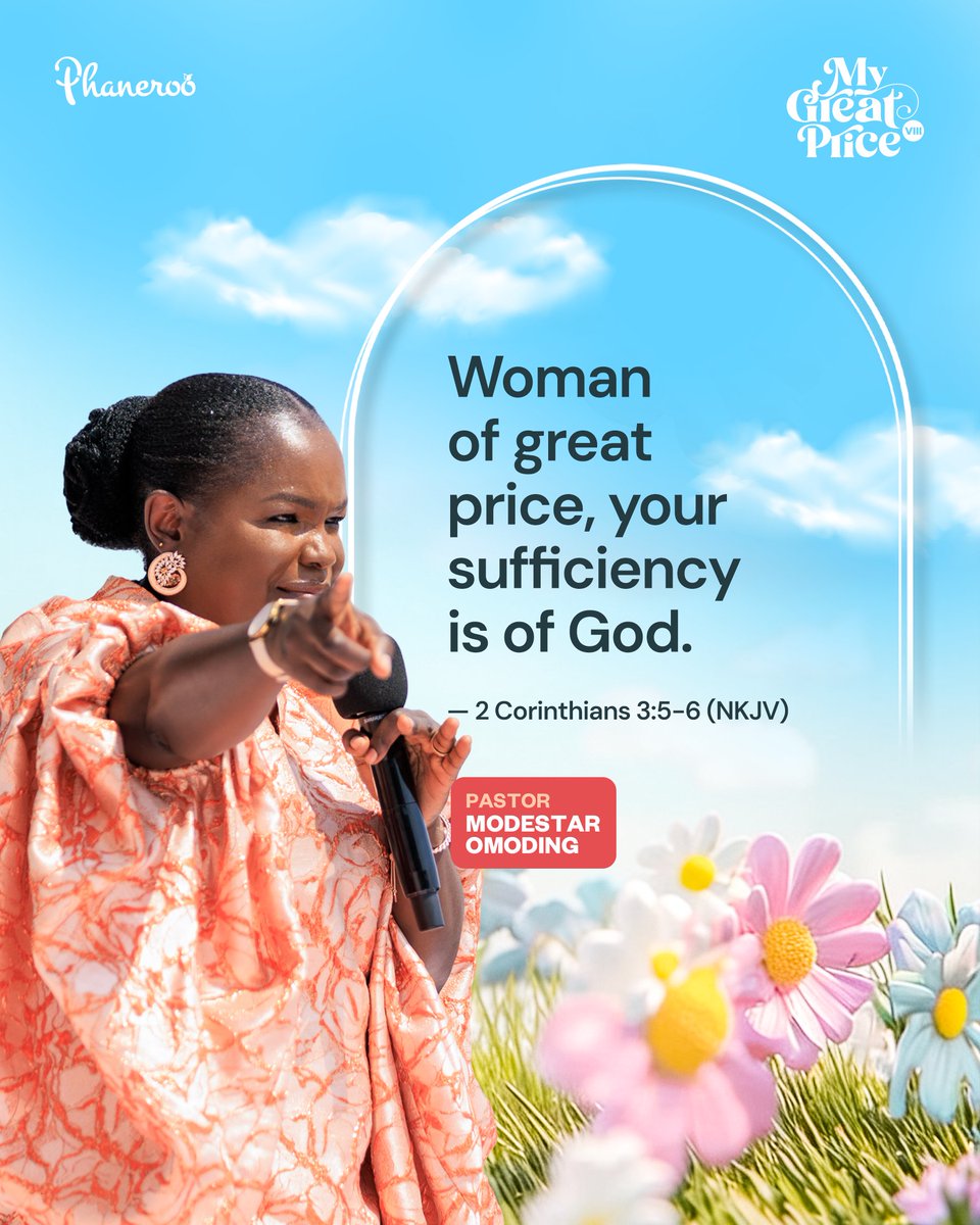 ManifestUganda's tweet photo. Your sufficiency is of God. 

https://t.co/VCKtBcfQwB

#MyGreatPrice2026 with Apostle Grace Lubega | #LiveNow https://t.co/Qi2ZBlnnAW