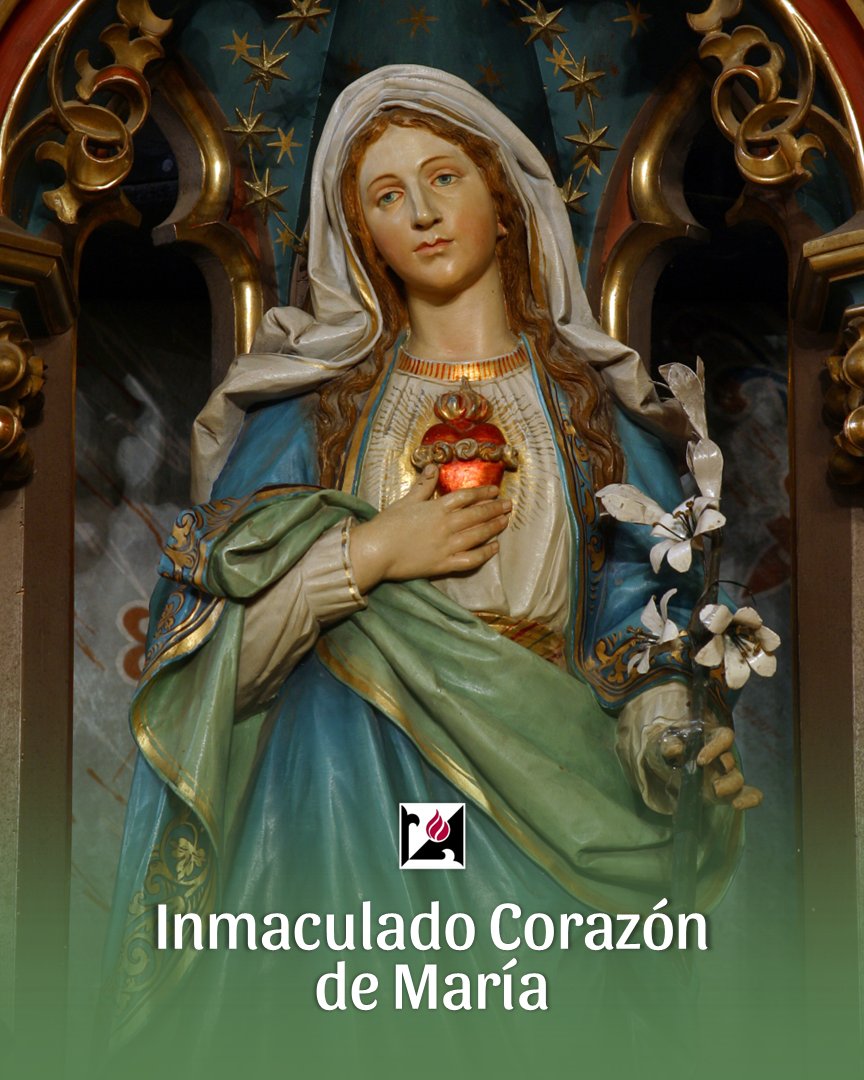 Dominicos_ar's tweet photo. 💙️ Oh Dios, tú que has preparado en el Corazón de la Virgen María una digna morada al Espíritu Santo, haz que nosotros, por intercesión de la Virgen, lleguemos a ser ejemplos dignos de tu gloria.
#Dominicos #InmaculadoCorazónDeMaría https://t.co/fDlReYZeE5