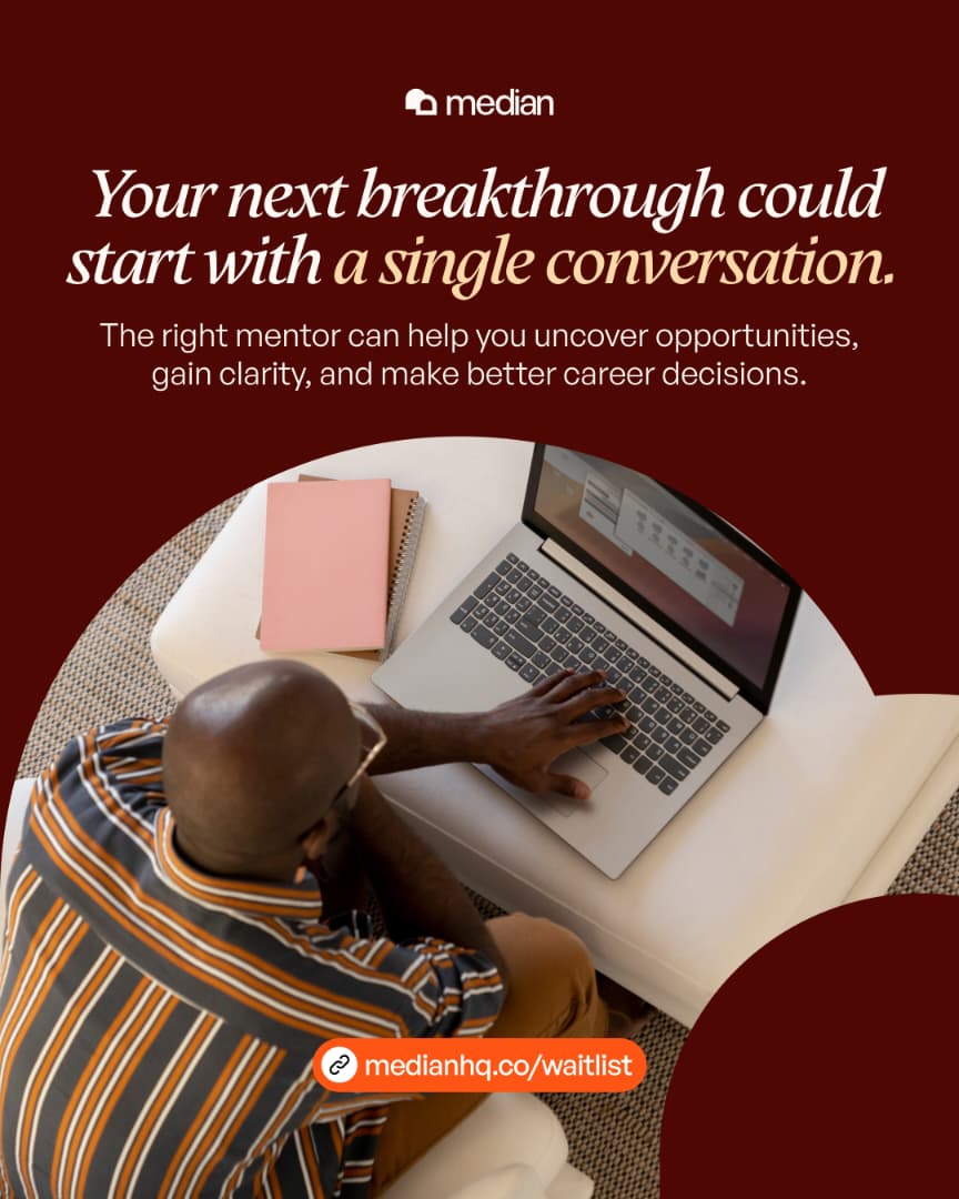 Median_HQ's tweet photo. One conversation with the right mentor can save you years of trial and error. Median connects you with individuals ready to help you move to the next stage.

https://t.co/Uk4vOTFu8s
Join hundreds of professionals already on the waitlist. https://t.co/XPCuaoQM9M