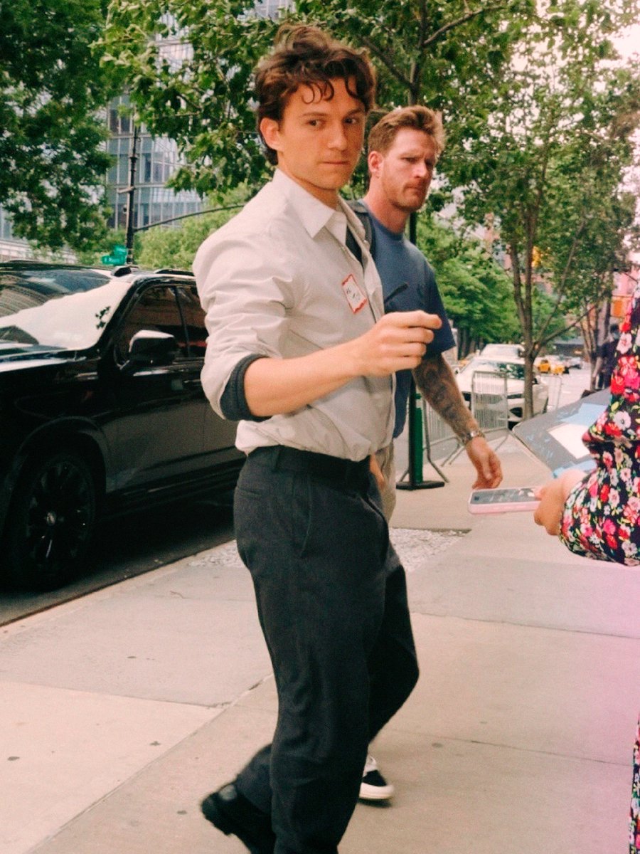 HollandLookbook's tweet photo. Tom Holland in New York, 2026. https://t.co/KS9qWTMDrG