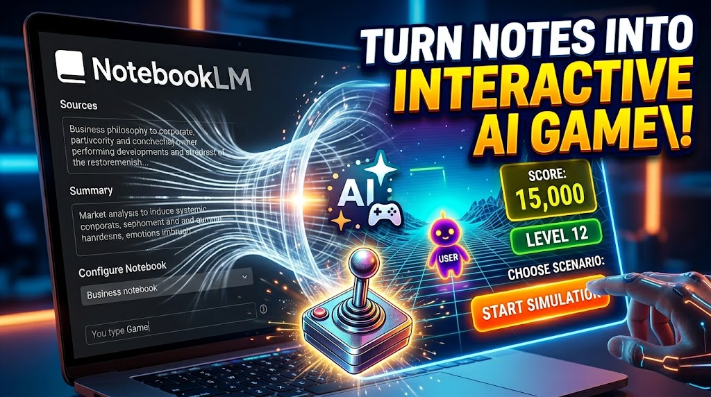 charlesharper's tweet photo. How to Turn NotebookLM into an Interactive AI Game https://t.co/PXxFrDVm9z via @YouTube https://t.co/C2uKYvQSO1