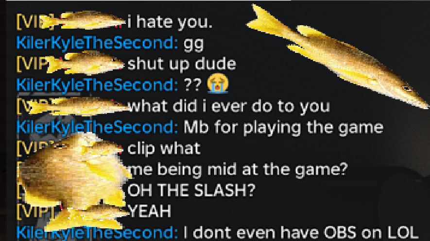 LiveLoveSpelunk's tweet photo. Don't even loop killers in Forsaken anymore or else you piss off the killer of the match.
Also idk what even caused this person to get angry
Maybe its because I managed to pop chicken mid chase and get away with it or just the fact I won lms?? https://t.co/YDcFCrKcvs