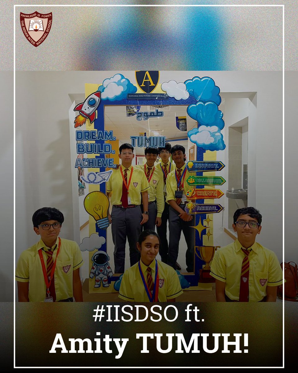 IIS_DSO's tweet photo. Spotted: #IISDSO's intellectual wealth multiplying at Amity TUMUH!
#Technology #Robotics #Design #IdeaPitch - all in one frame! @KHDA @cbseindia29 https://t.co/UwhnbAJ3O0