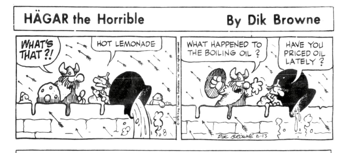 ClassicStrips's tweet photo. HÄGAR THE HORRIBLE 
Dik Browne 06.13.79 https://t.co/6QQGvLloP0