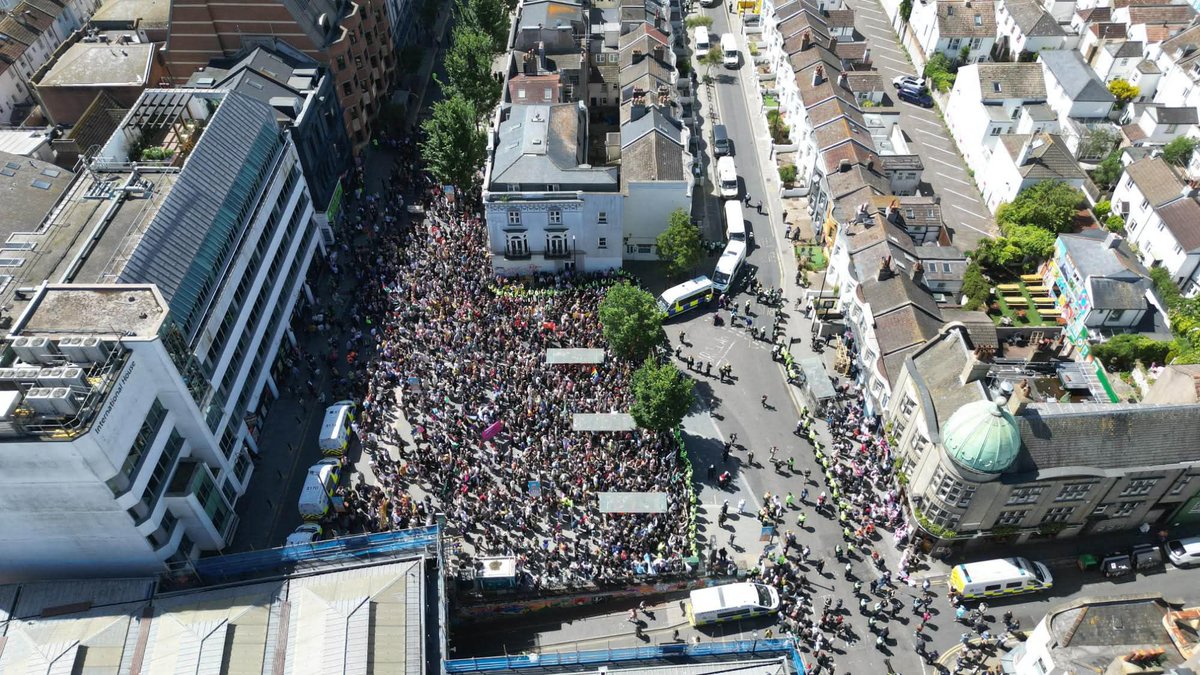 AntiRacismDay's tweet photo. From Brighton to Glasgow, big numbers out today to say no to the far right’s attempts to divide us. 

Let’s keep mobilising, to show our unity &amp; our strength. https://t.co/ZdRLspm7cR