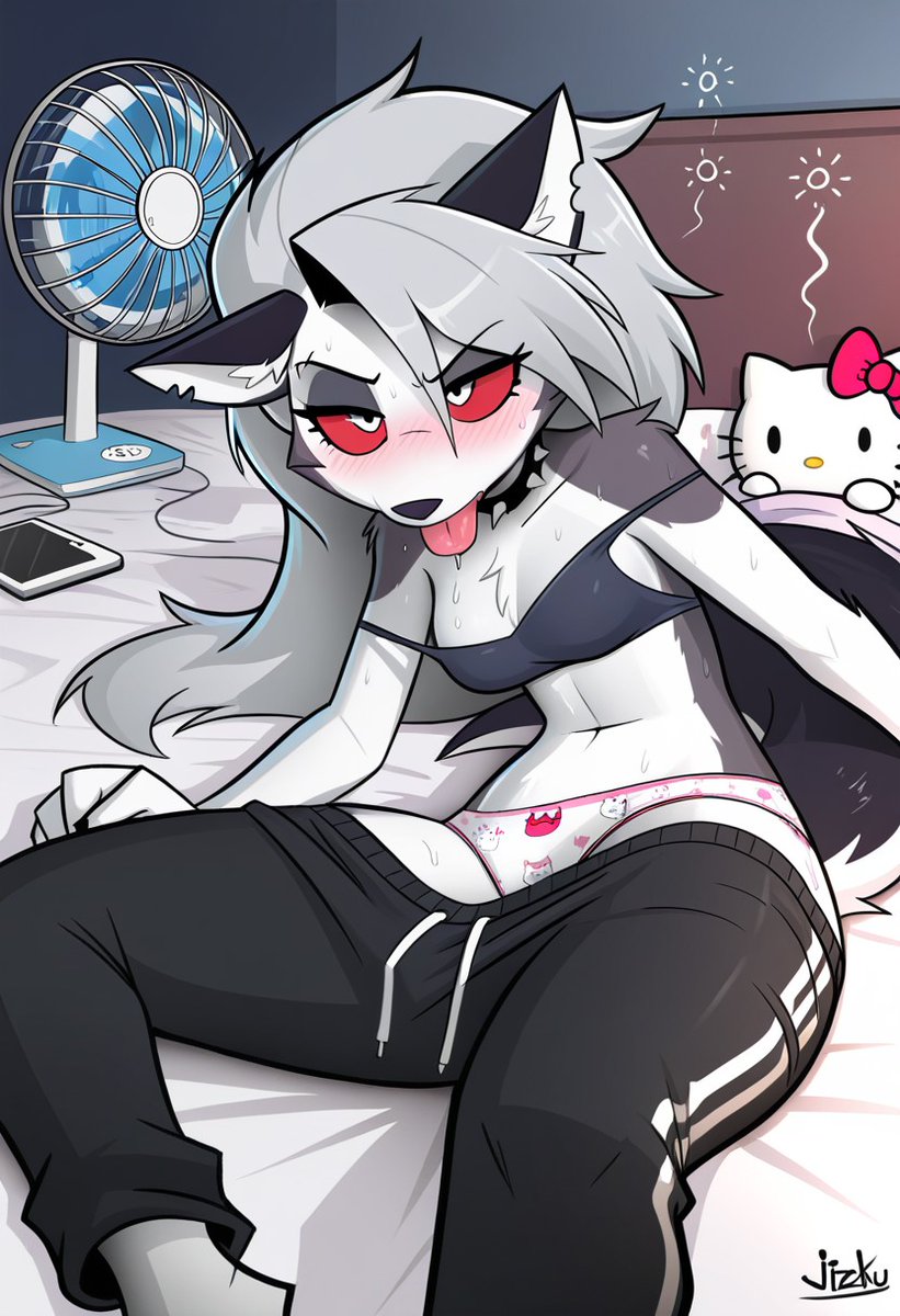 NsfwLoona_'s tweet photo. Its to hot!!! 

#Furry #furryart #lewd #loona #HelluvaBoss #vivziepop https://t.co/PJNGdA4YjG