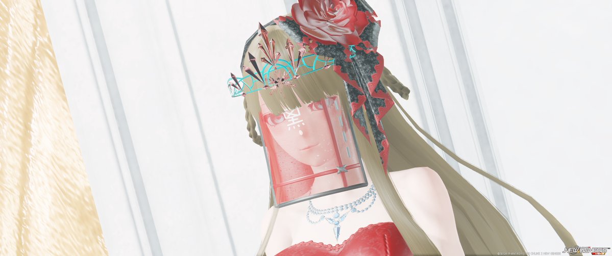 Crowspso2's tweet photo. メイシスさんの作品！
・タイトルは･･･アインローテス クライト ブライダル･･･ドイツ語で赤色のウェディングって意味らしいです｡詳細は不明

最後に一言、こちらはそこで芋虫が取った食用です https://t.co/45mgMWuroy