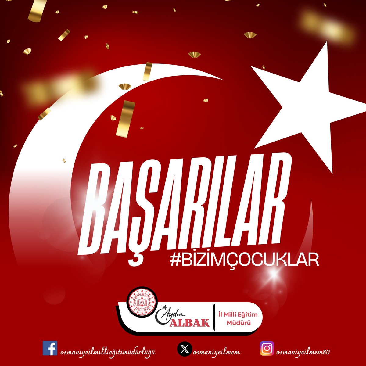 osmaniyeilmem's tweet photo. "Biz sizinle zirvedeyiz; biriz, beraberiz, Türkiye'yiz!" 🇹🇷

Bizim için ay-yıldızlı arma, sadece bir spor müsabakası değil; koca bir milletin aynı anda ayağa kalktığı kutsal bir bağdır. 🇹🇷

​Şanlı bayrağımızı göğsünde taşıyan Bizim Çocuklar'a Dünya Kupası yolculuğunda sonsuz başarılar dileriz. 86 milyon yürek sizinle atıyor! ❤️🤍

​#BizimÇocuklar #MilliTakım #DünyaKupası #Türkiye 
#worldcup 

@aydinalbak @valiserdengecti @tcmeb