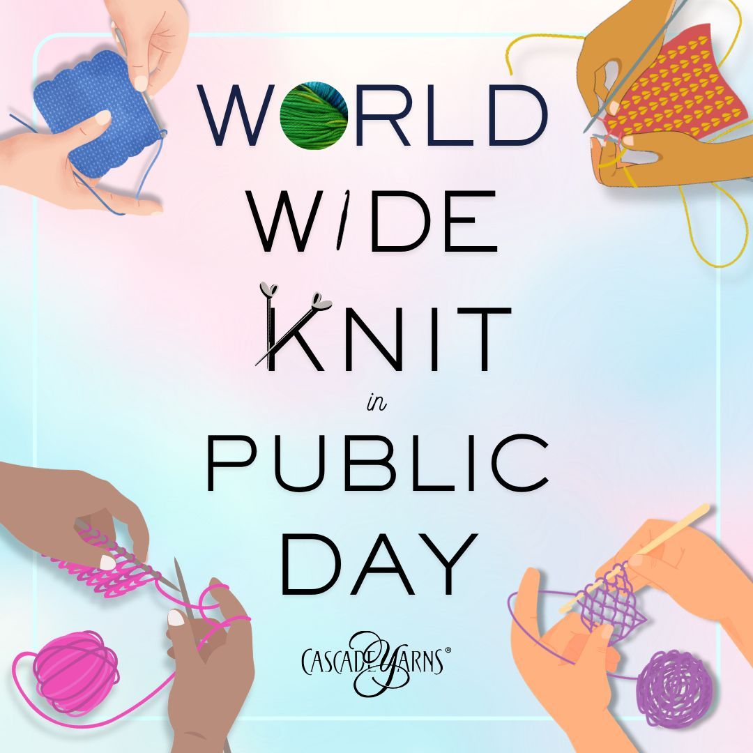 CascadeYarns's tweet photo. 💞Crafting together is a powerful way to build community. Happy 𝐖𝐨𝐫𝐥𝐝 𝐖𝐢𝐝𝐞 𝐊𝐧𝐢𝐭 𝐢𝐧 𝐏𝐮𝐛𝐥𝐢𝐜 𝐃𝐚𝐲!🎊🧶
#cascadeyarns #wwkipday #yarnlove https://t.co/GIlcIBBbpj
