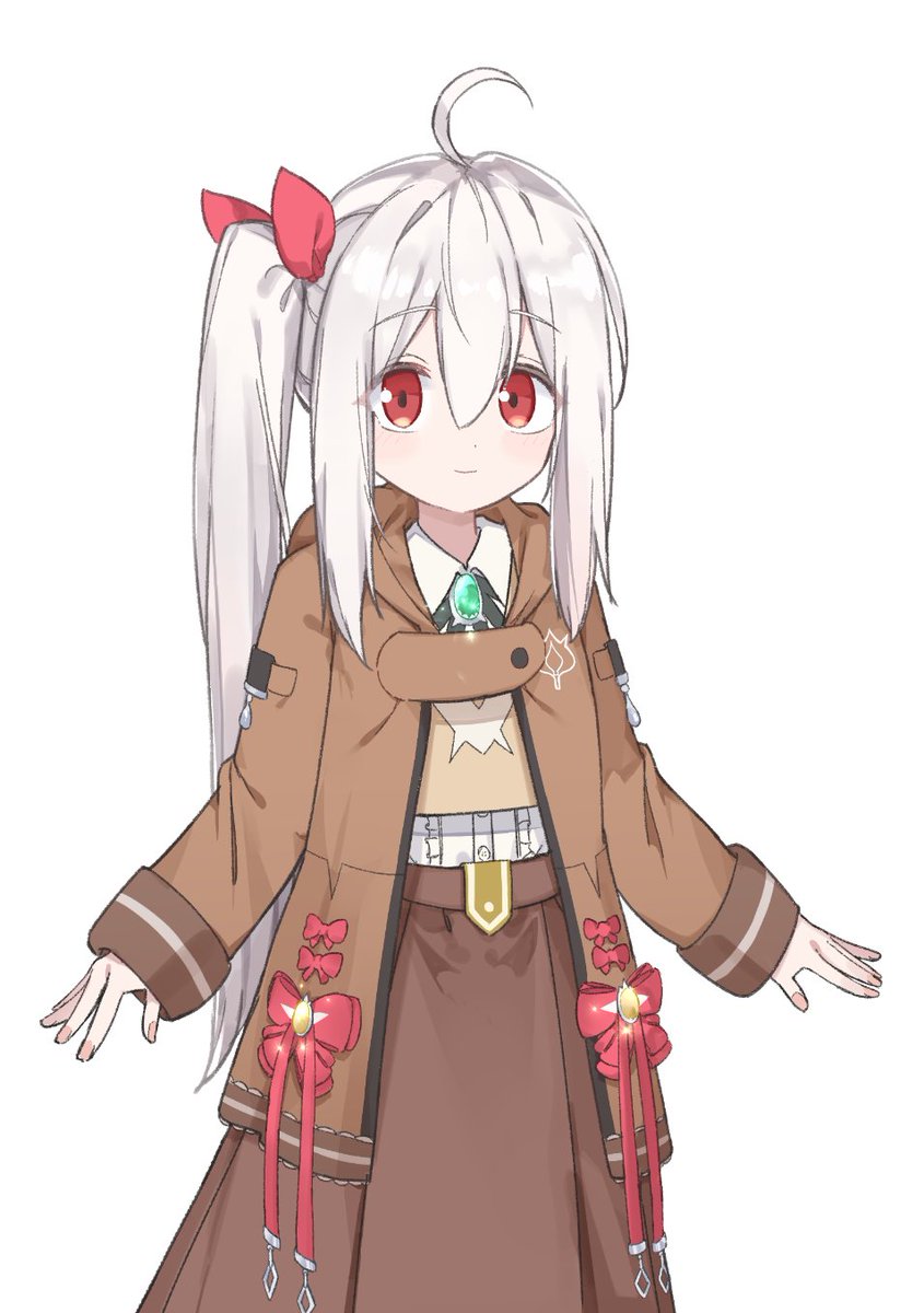 pecolien109's tweet photo. 【キャラクター紹介】

トコちゃん

「トコちゃんはね、トコちゃんって言うの！」

動物が好き、かわいいから。
笑顔が得意で、本心を隠すのも得意。

神出鬼没、正体不明な不思議幼女。
でもその笑顔の奥には、ゆずれない目的がある。

キャラクター：Mibashi(@hash1_bam1)

#輪廻の果てでキミを待つ
#ノベルゲーム #indiedev #visualnovel