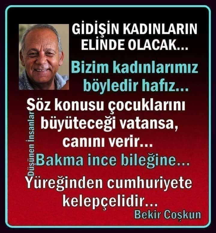 KadinPartisi's tweet photo. Siyaseten ortalık toz duman, bu ortamda birden  kaybettiğimiz rahmetli Bekir Coskun'un kadınlarla ilgili görüşlerini hatırladık.
Ne demiş?...
" Ben kadınların, erkeklerden daha yiğit olduğuna inanırım...
Kadınlar daha mert...
Kadınlar daha dürüsttür...
Sırtımı dayayacaksam, bir kadına dayamak isterim... Elimi tutacaksa, bir kadın tutsun"...

Sevgiyle, daima..