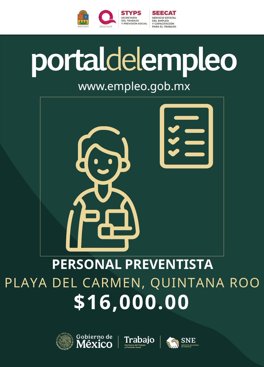 GobQuintanaRoo's tweet photo. 💼✨ ¿Buscas empleo en #QuintanaRoo?

Hay vacantes disponibles en Cozumel y Playa del Carmen para capitán de embarcación, supervisor de operaciones y personal preventista.

Acércate a las oficinas del SEECAT Playa del Carmen y postúlate a estas oportunidades laborales. https://t.co/uO2D6sTg9F
