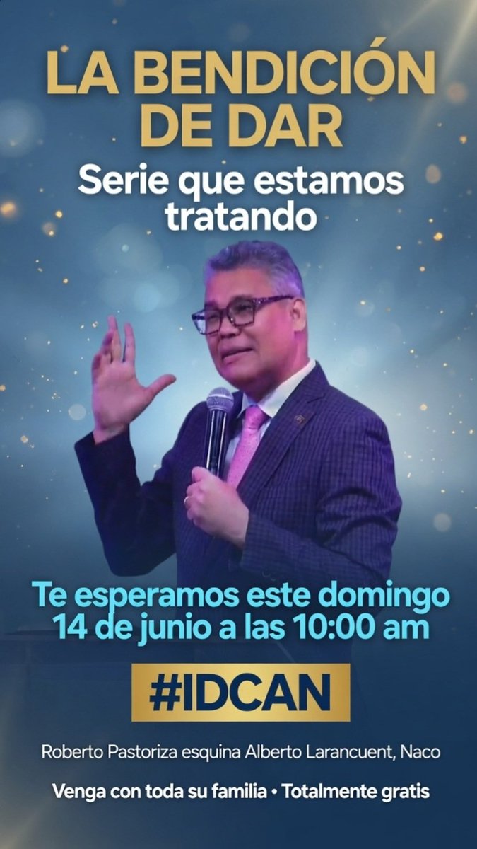 LaIDCAN's tweet photo. Dios le bendiga. Les esperamos este domingo con júbilo y regocido en el Señor Jesús. https://t.co/v1wdiyneyE