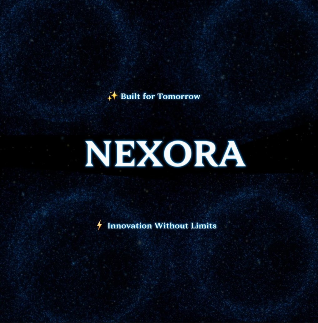 anu_boom1873's tweet photo. β¨ NEXORA β Built for Tomorrow.
Where innovation meets vision, and limits no longer exist.
Every great idea starts with a spark β this is ours. β‘
DM for logo design / brand identity π
#NEXORA #LogoDesign #BrandIdentity #CreativeDesign #Innovation #GraphicDesign https://t.co/SZGB2CXRrM