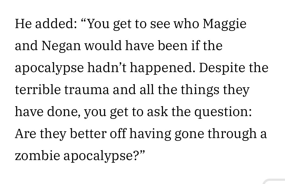 darlisenok's tweet photo. Maggie and Negan will find each other in every universe #deadcity https://t.co/jM1JO1XJr3