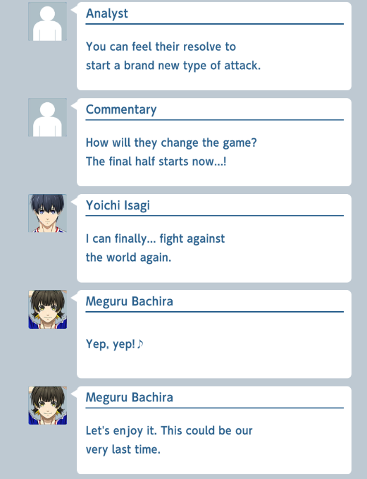 isbc_updates's tweet photo. SCENARIO 7 of "The Blue Surge That Will Swallow The World" π±πππ
Isagi and Bachira come on after being benched, Isagi still seems off, and Bachira calls him out. Isagi finally reacts after Bachira's words and scores!
1/5
#bachisagi #isabachi #isbc #bcis https://t.co/rR68L6xJkY