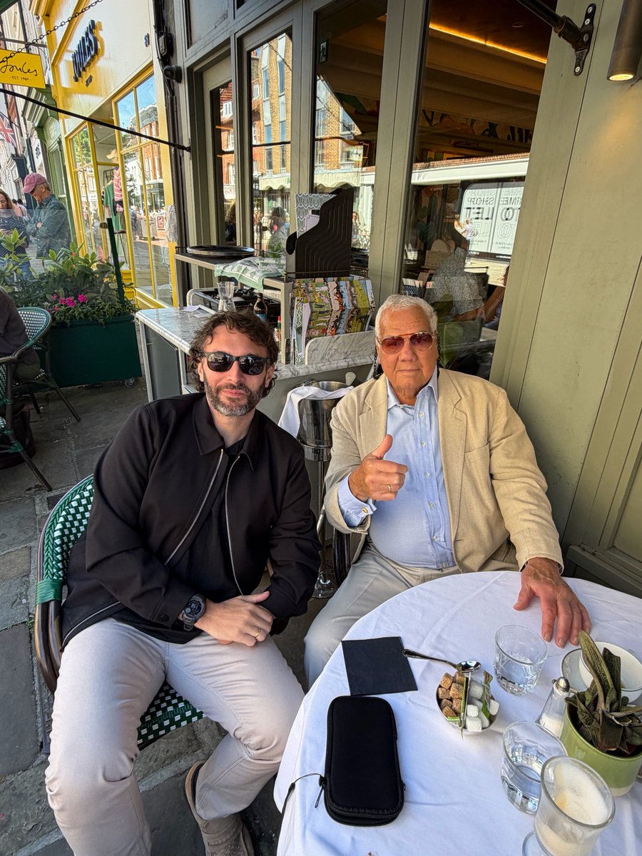 RitchiEdwards's tweet photo. Great day spent with my Uncle Tel(Terence Mountain) at The Ivy in Chichester today, thank you so much for treating me to a post-wedding meal. Great company. Great food. Great stories.

Listening to his film stories of our business - films such as On Her Majesty’s Secret Service where he starred as Raphael opposite George Lazenby’s James Bond to working with Richard Burton and Clint Eastwood on the WWII classic Where Eagles Dare… what truly amazing stories across the board!

This year in October is his 90th birthday!

#Actor #TheIvy #Food #Film #Stories