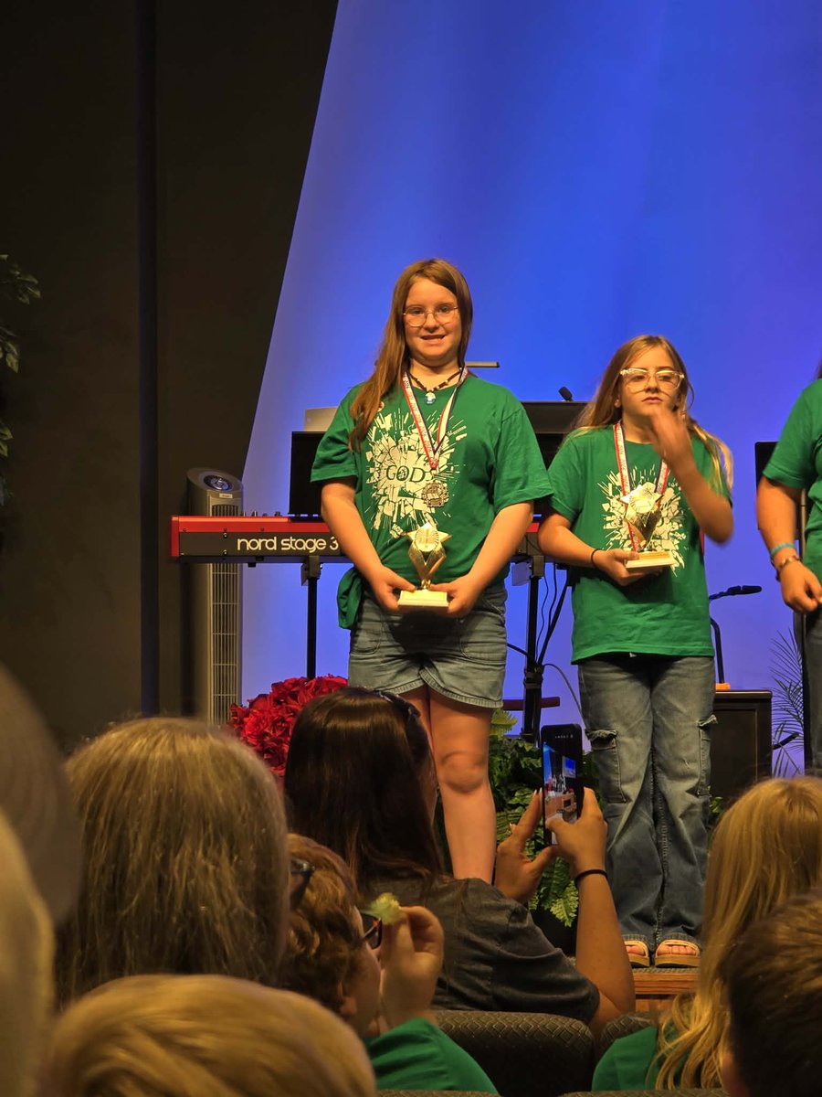 CalebRyman's tweet photo. Gotta brag about my daughter. First year @Nazarene quizzing and she qualified for regionals up in Kansas City. It made it complicated with the move, but we were able to make it work where she was able to compete. And she competed by getting silver. Absolutely proud of this girl! https://t.co/LOe5hrZKPg