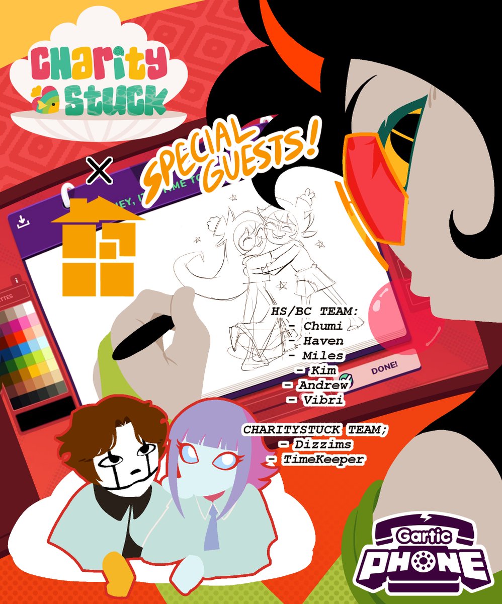 convermity's tweet photo. HAPPY 6/12! We are very proud to announce that alongside Charitystuck and the HS:BC team, we will be hosting a HOMESTUCK GARTIC PHONE event at 2PM EST TOMORROW! (6/14)

We have many special guests showing up, so make sure to give some love! See you all tomorrow! https://t.co/aesWhZBH10