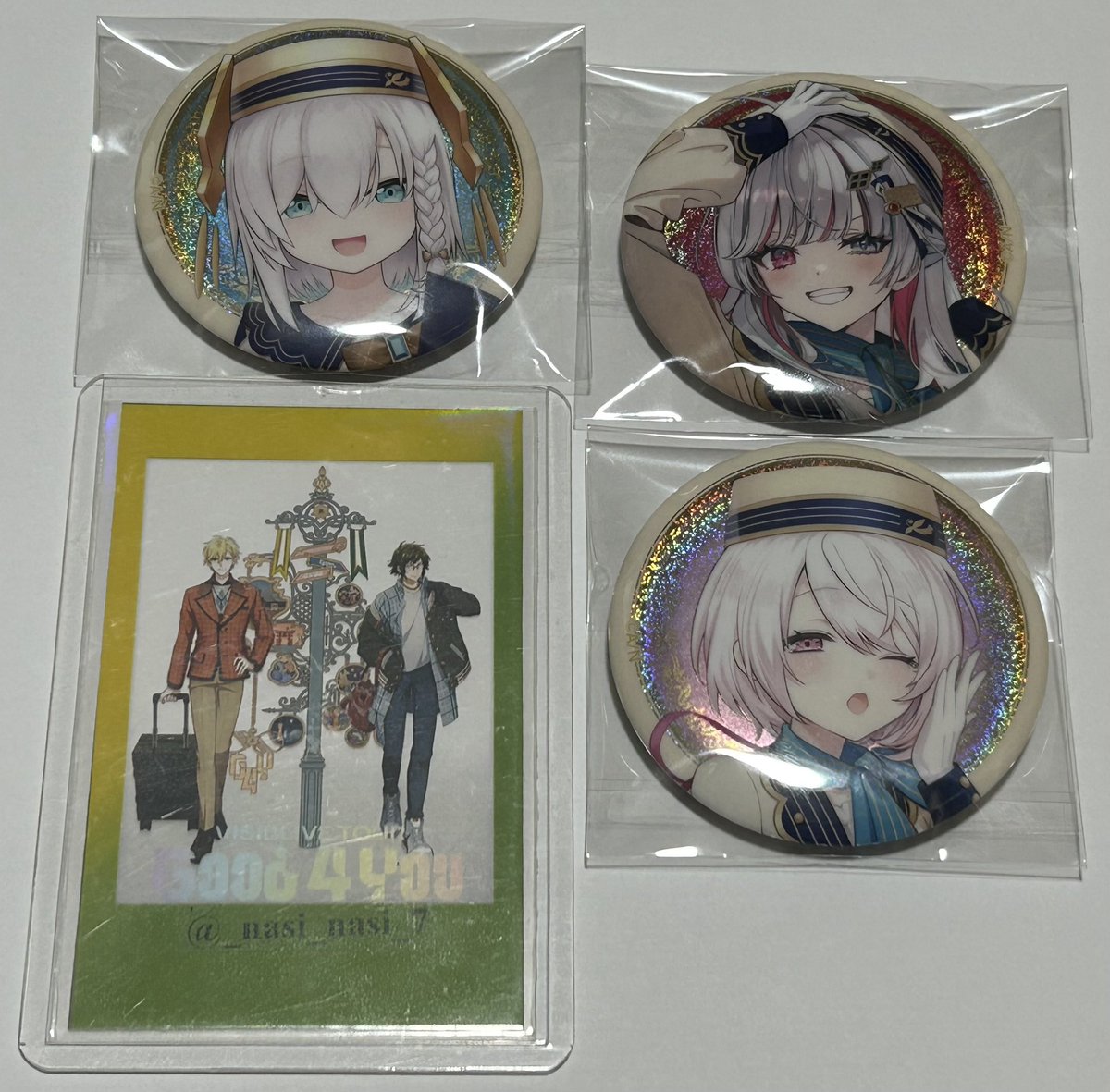_nasi_nasi_7's tweet photo. 【交換/にじさんじ】ウエハース チョコエッグ ビスケット缶バッジ

求 画像1

譲 画像2.3

※横浜駅手渡しor郵送
※友人分代行あり https://t.co/iTM1VyeeTS