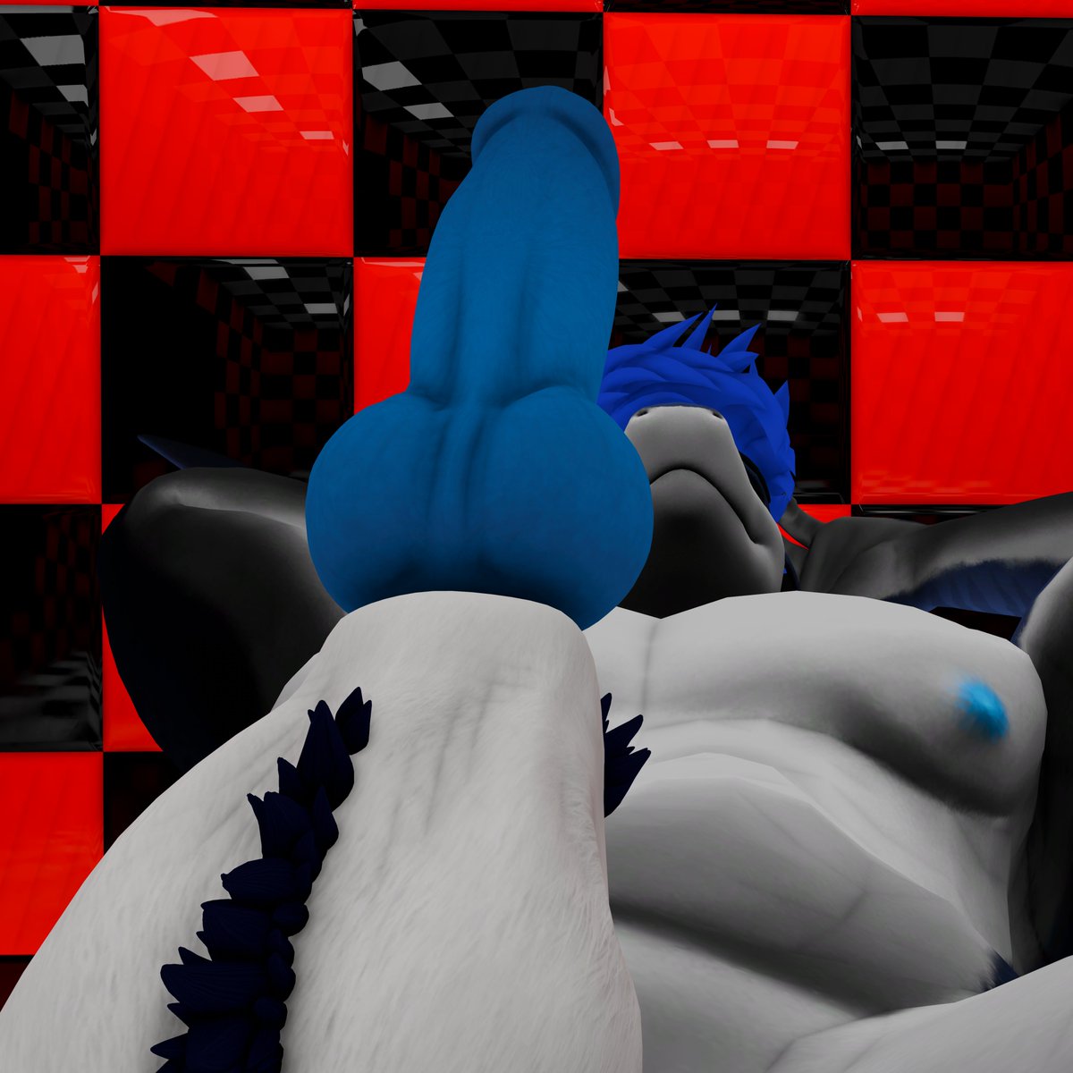 FluffAnoniv's tweet photo. Good morning chat~ 
#nsfwtwt #vrchatnsfw #sharkfursona https://t.co/vUSx38Jykq