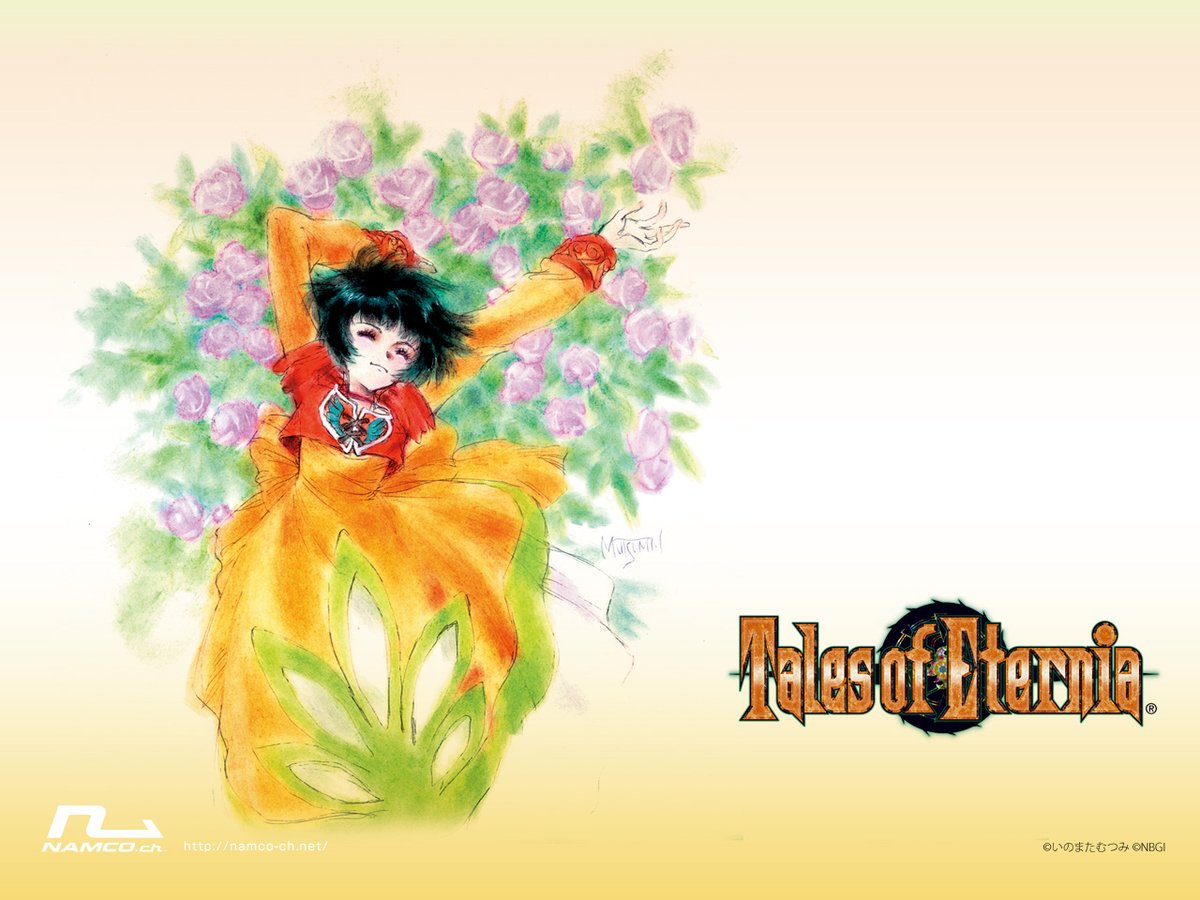 TwinRebirth's tweet photo. Wallpapers de los personajes de Reid, Farah, Keele y Meredy, que se lanzaron en su día #TalesOfEternia como parte de la campaña promocional en Japón del port de la entrega en PSP. #TalesOf https://t.co/6zhiUeLsIv