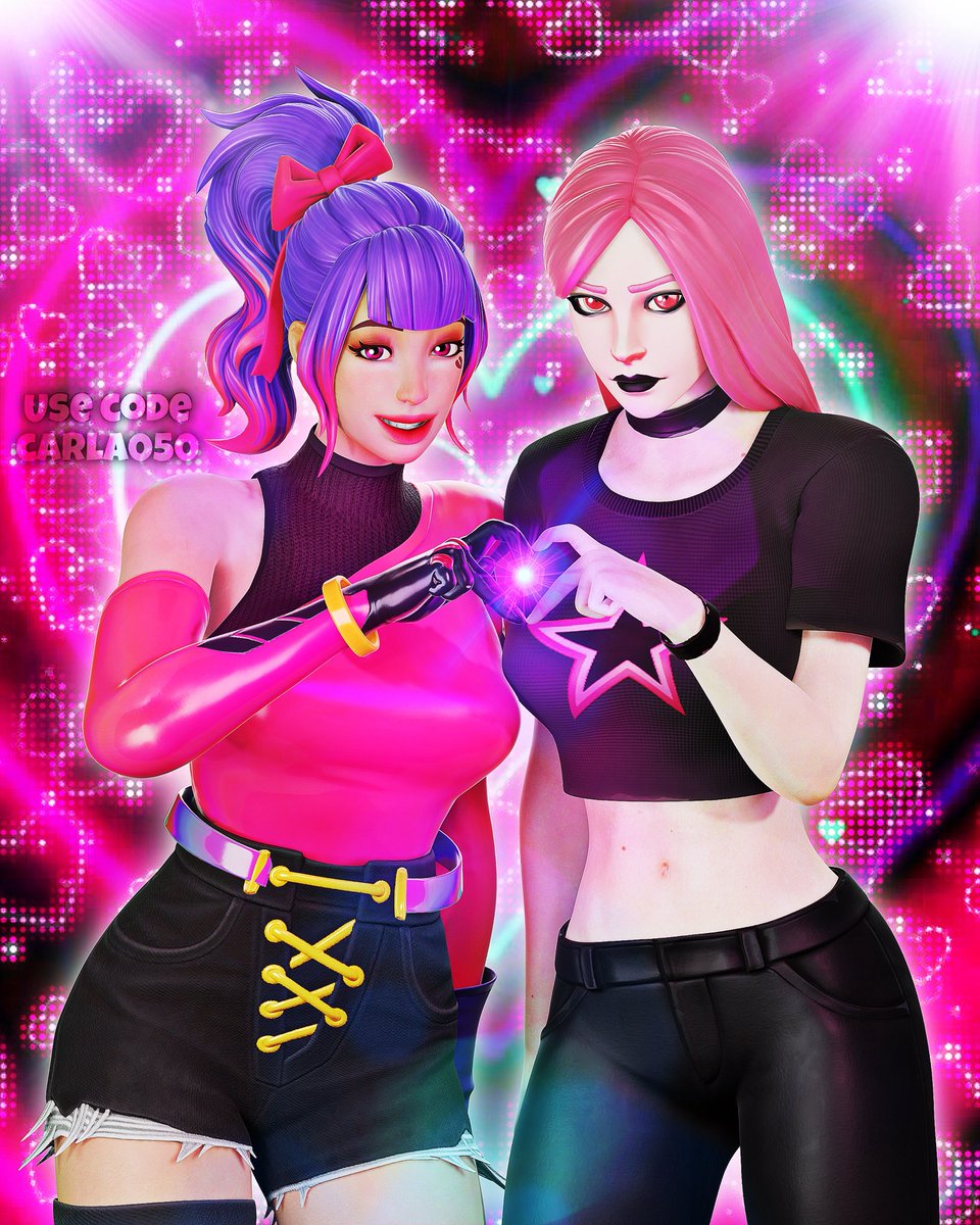 _Carla050_'s tweet photo. Tracy and Haze🩷🖤
[commission]
•
•
•
•
#render #Fortnite #FortniteArt #EpicPartner #community https://t.co/VM2sbWBQ3K