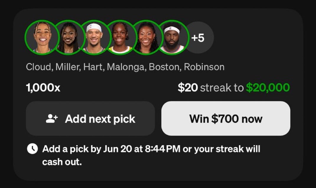 stakekingbets's tweet photo. 🚨ROAD TO $20,000 CONTINUES TODAY‼️💥🔥💰

WE HAVE THE NBA FINALS, 15 MLB GAMES, 4 WORLD CUP MATCHES, AND 4 WNBA GAMES ON THE SLATE TODAY‼️🏀⚾️⚽️🔥

LET’S FIND SOME ERRORS AND CASH THE NEXT PLAY‼️😤💥📈💰

30% OFF — LINK TO JOIN BELOW‼️✈️📈💯⬇️💰

https://t.co/uaqGVn3Y4z https://t.co/kaovr7w1eE
