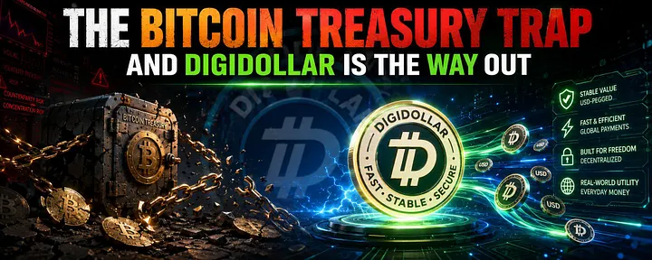 DigiByteCoin's tweet photo. The Bitcoin Treasury Trap, and DigiDollar Is the Way Out | by DigiByte | Jun, 2026 | Medium

https://t.co/rCwesT7uYF https://t.co/Sr8lkjm4Rp