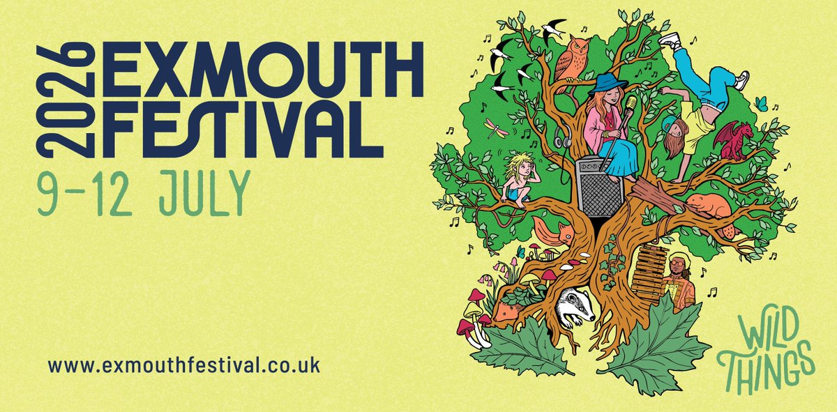 VisitDevon's tweet photo. The Exmouth Festival 2026 returns to the coast this July for four days of music, arts and family-friendly fun ☀️

Set against the stunning East Devon coastline, expect live music, theatre, dance, circus, poetry, art and wellbeing activities across the town 🌊🎶🎭 https://t.co/pARa1G2Nxy