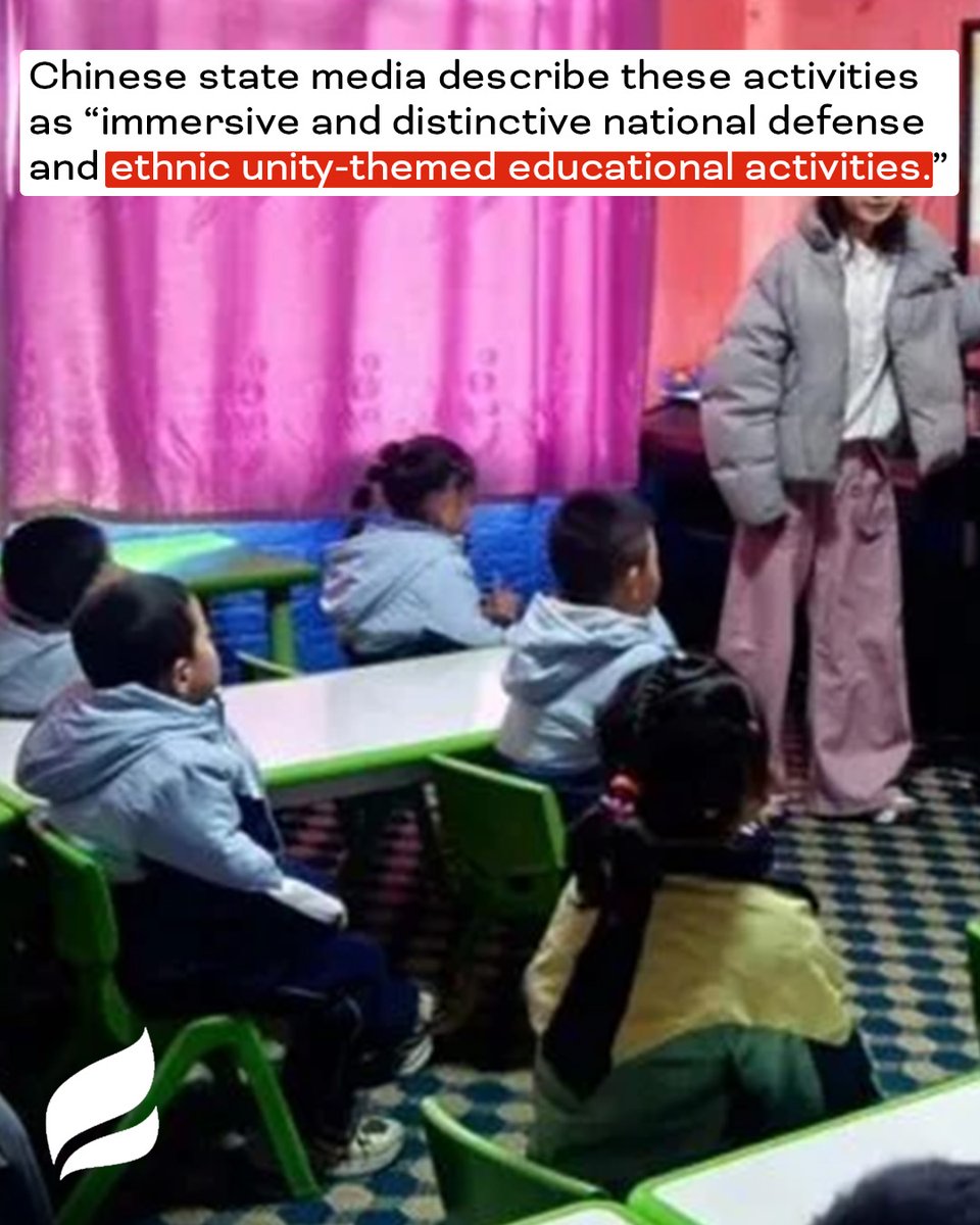 SaveTibetOrg's tweet photo. These latest images from Chinese state media are representative of CCP rule in #Tibet: indoctrination, militarization, and repression—reaching even the youngest members of society.

Read our full report: https://t.co/A2QgZbwz4w https://t.co/D6R8jYgJSw