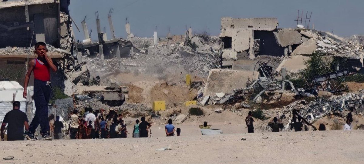 shameensuleman's tweet photo. 🟥 UPDATE NUMBER ONE | 13 JUNE 2026

🟥 GAZA

🔳 Palestinian Ministry of Health – Gaza

▪️The Palestinian Ministry of Health reported that 2 new martyrs and 11 injuries were admitted to hospitals across the Gaza Strip over the past 48 hours.

▪️A number of victims remain trapped beneath the rubble and on roads inaccessible to rescue teams, as ambulance and Civil Defence crews remain unable to reach them.

🔳 Since the ceasefire (11 October):

▪️Total number of martyrs: 983
▪️Total number of injuries: 3,122
▪️Total number of rescue and recovery cases: 783

🔳 Cumulative statistics since 7 October 2023:

▪️Total number of martyrs: 72,993

▪️Total number of injuries: 173,230

▪️Ministry of Health, Gaza | 13 June 2026

🔳 Footage circulating from Gaza showed children playing amongst the wreckage of a vehicle destroyed in an israeli strike.

▪️In another scene, children were filmed climbing and playing on damaged israeli tanks and armoured personnel carriers left behind during attacks in the Gaza Strip.

🔳 Gaza sources reported israeli military vehicles advancing beyond the so-called “yellow line” near the Bani Suheila roundabout, east of Khan Younis in the southern Gaza Strip.

▪️Children play in the ruins. The tanks keep moving forward. This is their “ceasefire.”