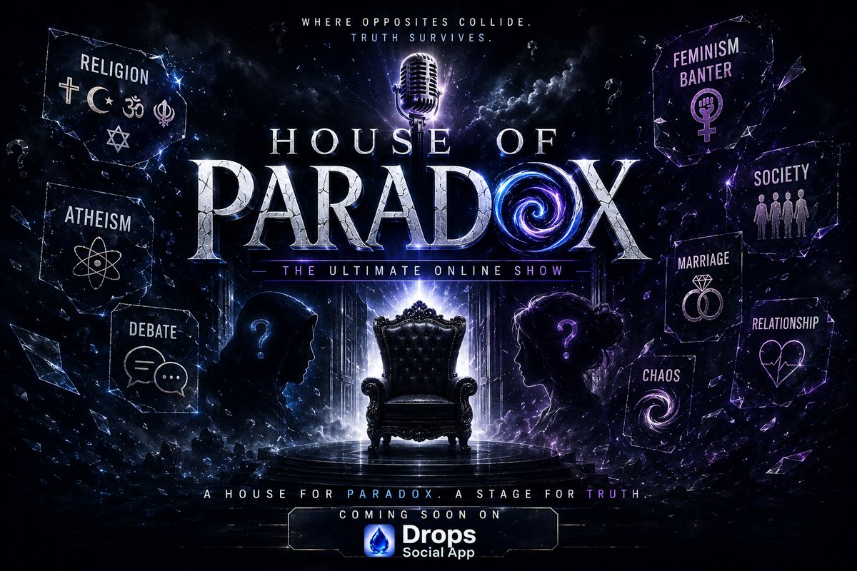 Snowboy_Of_ION's tweet photo. ABOUT TO UNLEASH THE BIGGEST LIVE SHOW ON @dropsocial_app 🔥

The house of Paradox is coming. 

take the mic and ride on, in the end it's either Balance , or chaos...

Are you ready ? Join drops social today! https://t.co/JiMiv8yTNQ