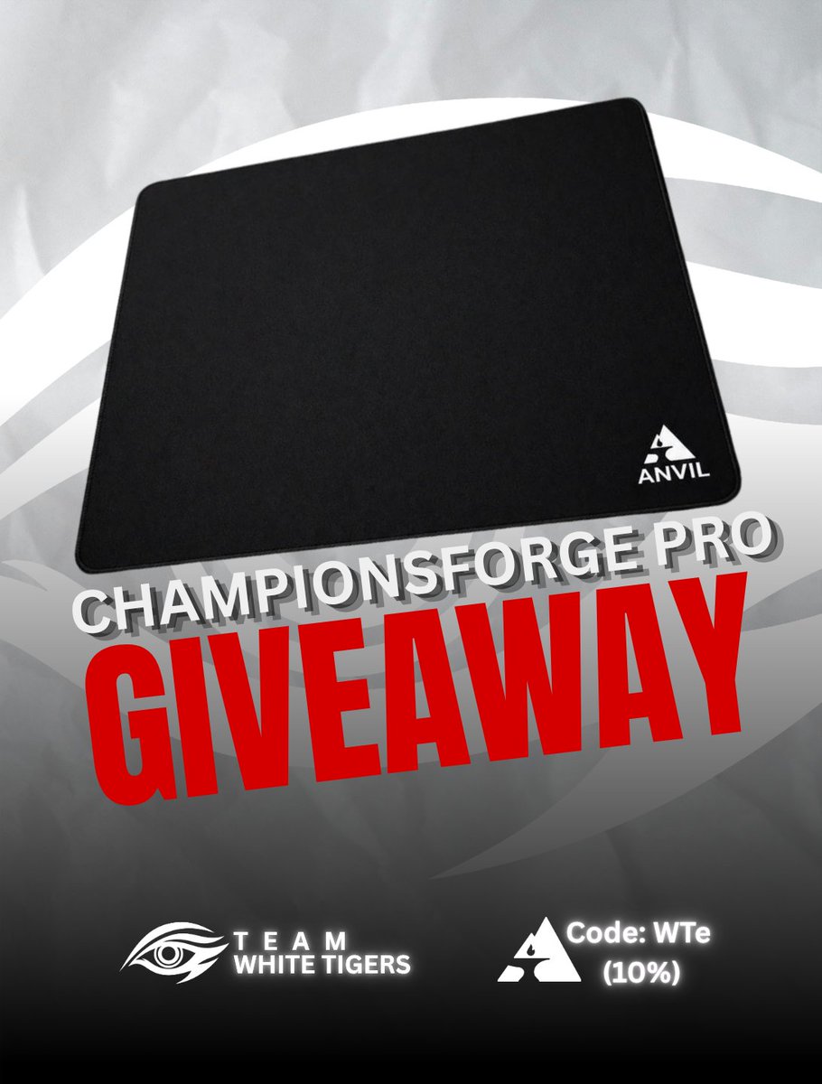 TeamWhiteTigers's tweet photo. 🚨 Team White Tigers @championforge GIVEAWAY 🚨

To enter, you must do all of the following:
✅ Like this post
✅ Comment with #WhiteTigers
✅ Join our Discord and go to the Giveaways channel

🔗 Discord Link: https://t.co/lEFLRto6xQ https://t.co/maeErmaDG9
