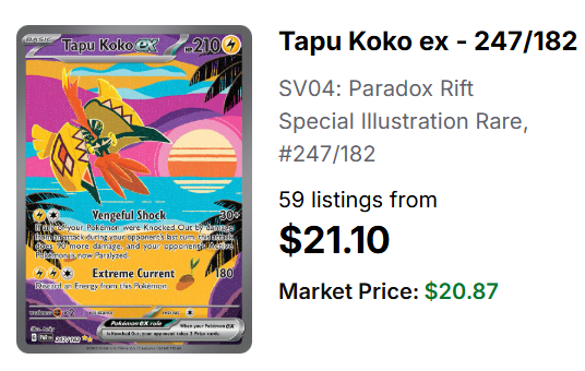 CardGameNomad's tweet photo. I know everybody is chasing Treekachus, Gengars, and Umbreons.... 

But a lot of people sleep on the lower end SIRs. 

There are still some amazing SIRs that are sitting under $25!

Beautiful artworks and greatly underappreciated!

Direct links below 👇 https://t.co/IrCLFyrrcy