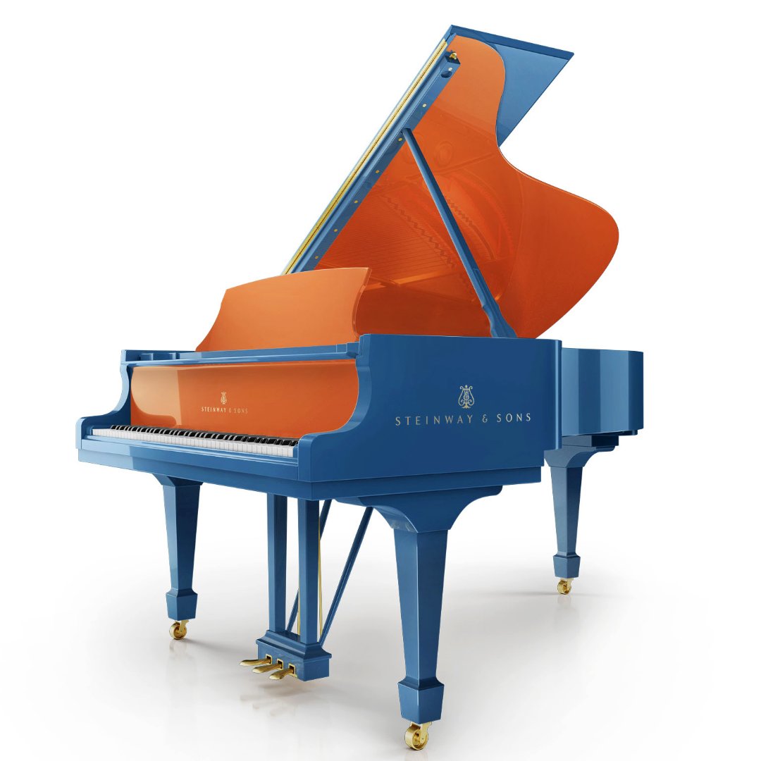 SteinwayAndSons's tweet photo. No matter who you're rooting for, Steinway &amp; Sons has you covered with our Custom Color Collection. 🏀🧡💙🤍🖤🏀 https://t.co/drXJKnoiit