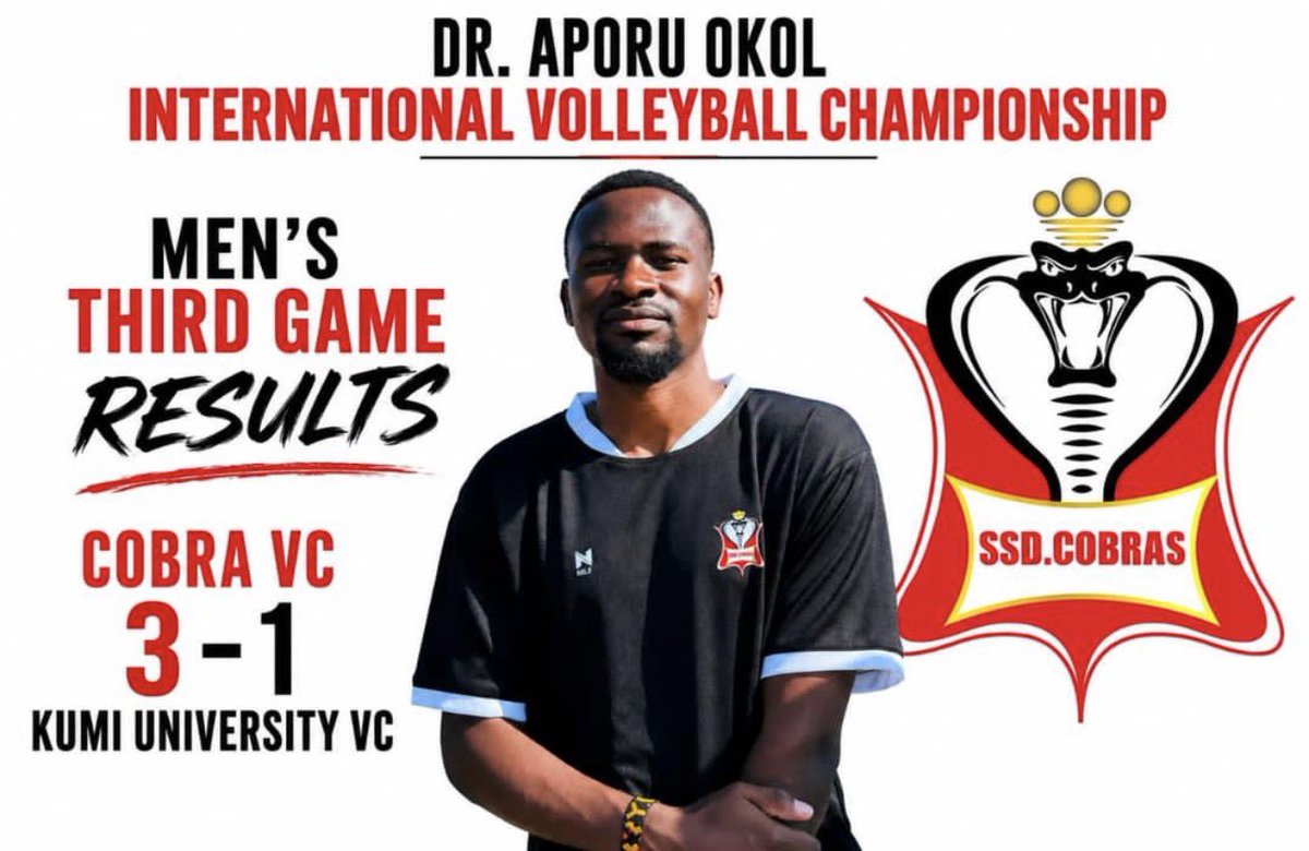 Ssd_Cobras's tweet photo. Congratulations boys 🐍🏐🔥👏🏾

#aporuokolinternational #kumi https://t.co/1Ygex02Jmf