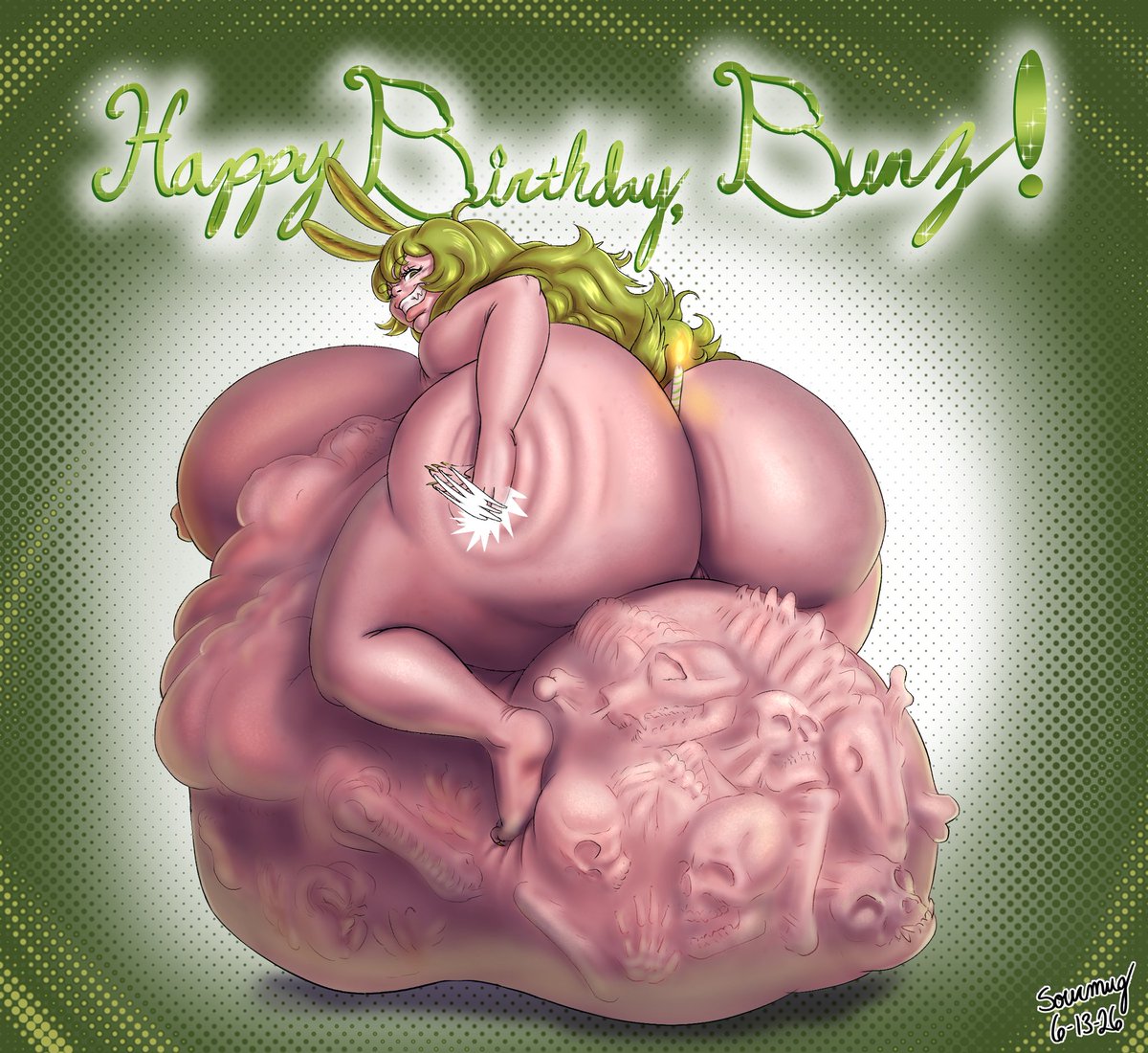 S0urmug's tweet photo. CW: Bones and Digestion.
A little Birthday gift for @FeralGreenBunz! Hope you have a good one!!!
#vore #VoreNSFW #samesizevore #oralvore #FemaleVore #voreart #vorekink #vorefetish https://t.co/fyYtbal3ge