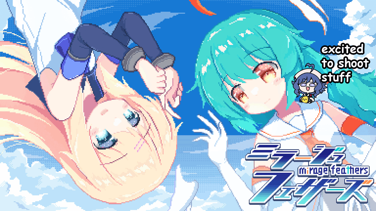 lilybwees's tweet photo. in an hour! 1pmish et

continuing to tank my channel with SHMUPs!! this one is a mechamusume bullet hell rail shooter with yuri i think https://t.co/1NPz95BH4X