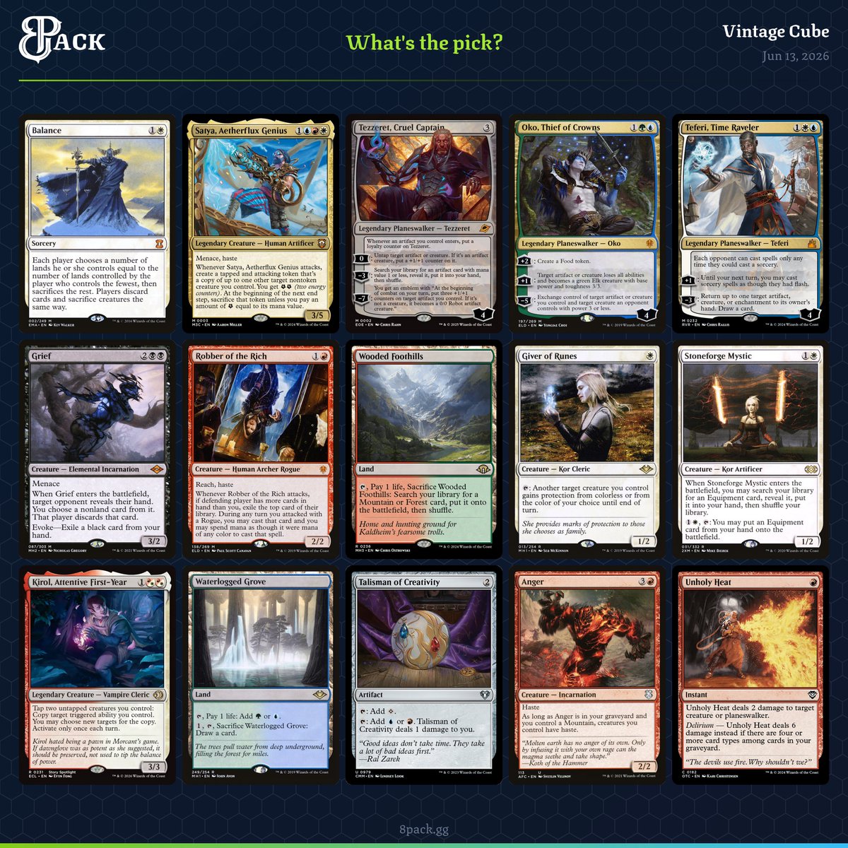 8Pack_gg's tweet photo. Three 3-mana Planeswalkers. One P1P1. What's your pick?
https://t.co/WdMoa4hdID https://t.co/bpwh0Is9LL