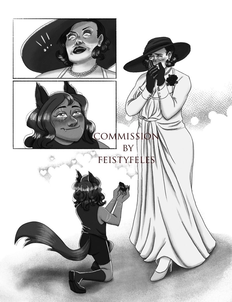 crimsonfireart's tweet photo. Valerie's good ending💍 comm by @feistyfeles 💖💖💖

#ladydimitrescu #artcommission #ocxcanon https://t.co/WjQik5ABTK