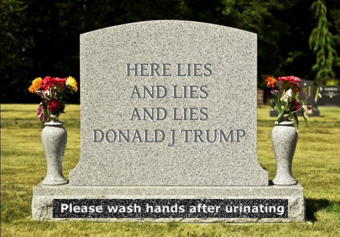 philBE2's tweet photo. @AntiTrumpCanada “...just imagine how long the lineup will be to pee on 🍊Donnie's grave”...🤔 https://t.co/j2cL6B8715